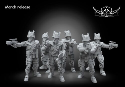 Squad Defilers Of Zann Consortium 6 x miniatures compatibles Star Wars Legion - Photo 1/2