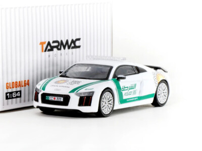 AUDI R8 V10 PLUS Dubai Polizeiauto Modell Diecast super selten Sammlung Asphalt