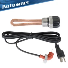 Engine Block Heater Element & Cord Cable For 03-10 Ford 6.0L Powerstroke Diesel