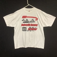 VTG RARE HRI Hughesville Raceway Cup Racing T-Shirt XL Lost Raceways Burger King