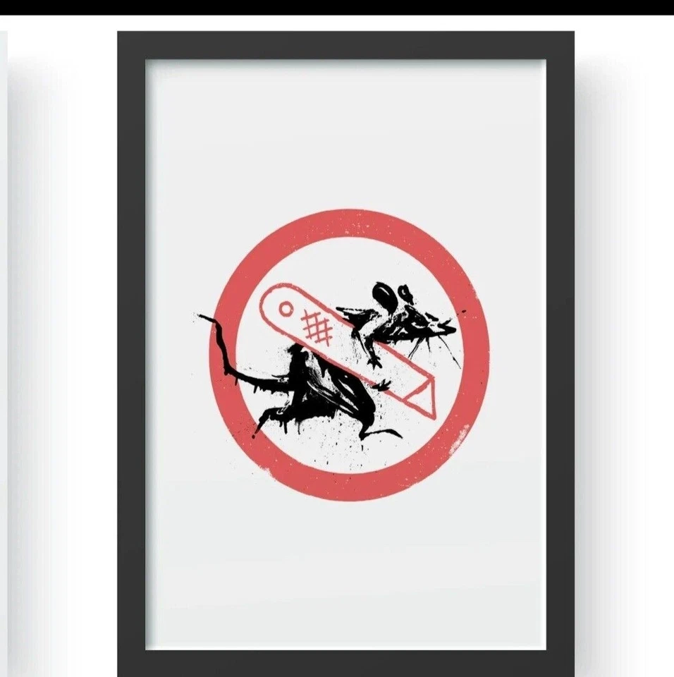 Banksy - Cut and Run Poster/Print - Original GOMA 2023 Set - Glasgow Art Exhibit - Image 3 of 4