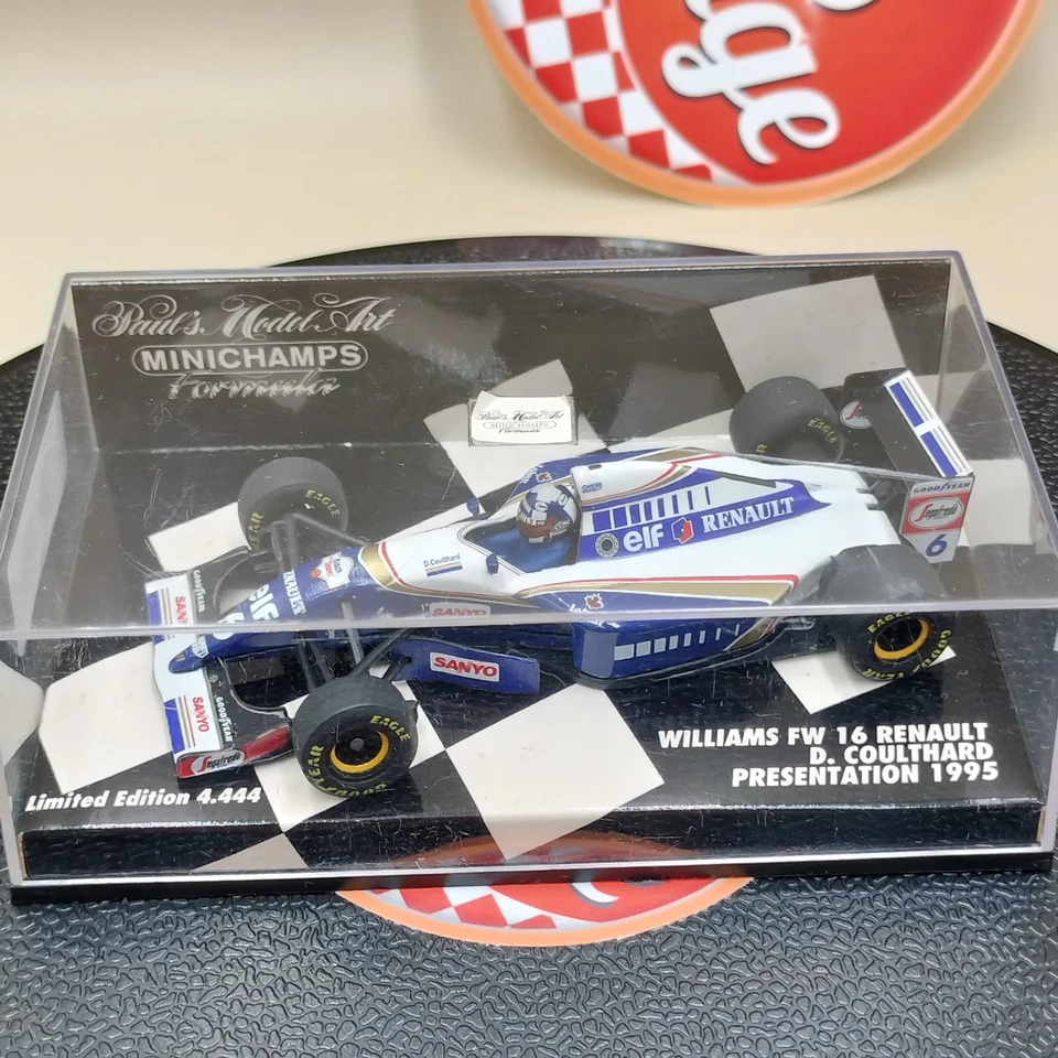 MINICHAMPS 1/43 Williams FW16 Renault David Coulthard Presentation '95 430950096 - Image 2 of 4