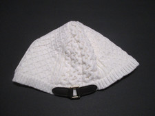 TODDLER GIRLS JANIE AND JACK HIGHLANDS DARLING IVORY CABLE KNIT CAP HAT 12-24 M