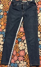 Levi's 721 Regular Fit Skinny Ankle Jeans Women's Size 27 Blue High Rise Stretch