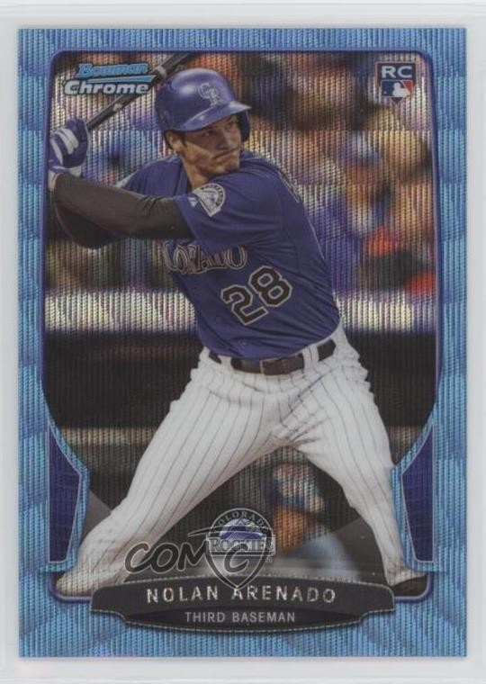 2013 Bowman Draft Chrome Blue Wave Refractor Nolan Arenado #41 3z8