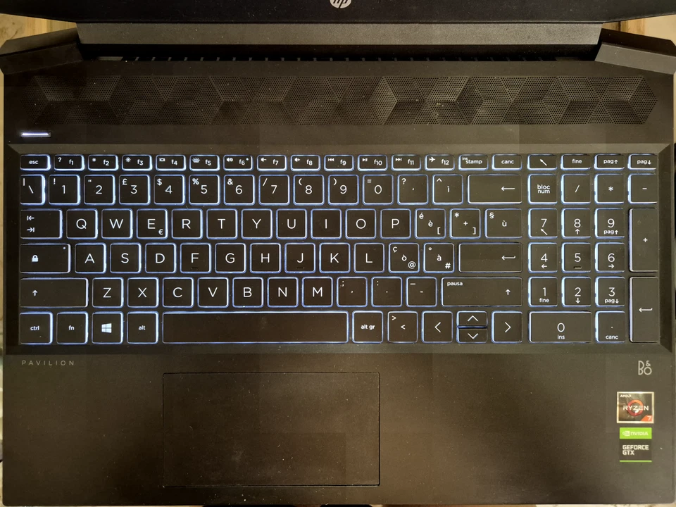 HP Pavilion Gamin 15, Ryzen 7 (terza Gen), GTX 1660Ti, 16GB, 1T HardDisk, 256SSD - Immagine 4 di 4