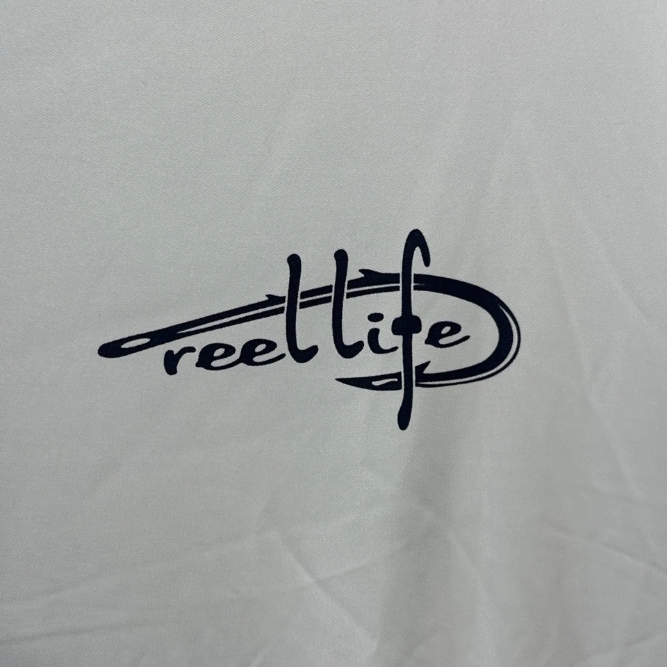 Camisa de pesca Guy Harvey Performance para hombre XXL Reel Life elástica nueva con etiquetas blanca Foto 2 de 4