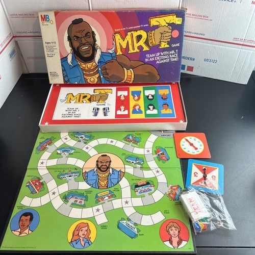 Mr. T Board Game Vintage 1983 Milton Bradley The A Team Never Played Damaged Box