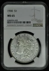 1900 - Morgan Silver Dollar - NGC MS65