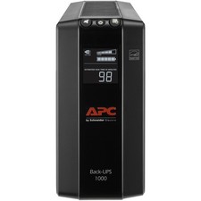 APC Back-UPS 1000, Compact Tower, 1000VA, 120V, AVR, LCD, 8 NEMA outlets 4 surg