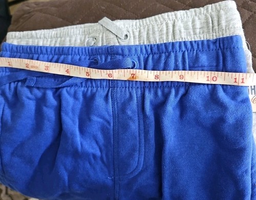 2 Lot Highland Kids Short Sz 5/6 Navy Blue&Grey Pockets Fleece Drawstring Waist - Picture 14 of 16