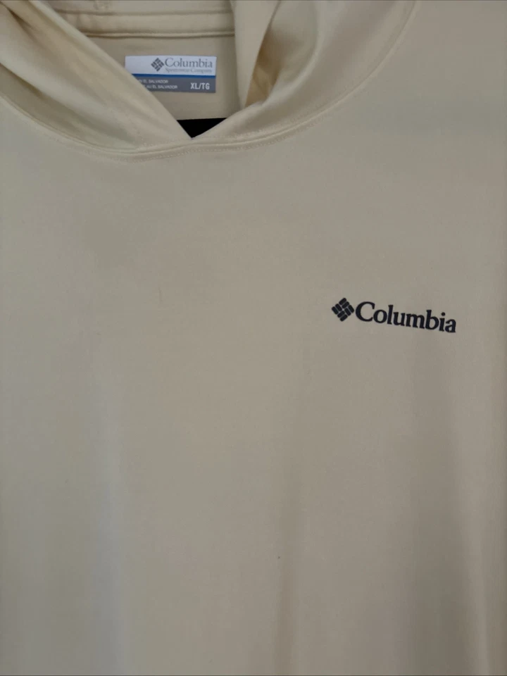 Sudadera con capucha Columbia Omni-Shade manga larga amarillo claro talla XL para hombre Foto 2 de 4