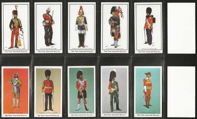 NABISCO - FULL SET - BRITISH SOLDATS 1971 (TEATIME BISCUITS 12 CARDS) TOP+++