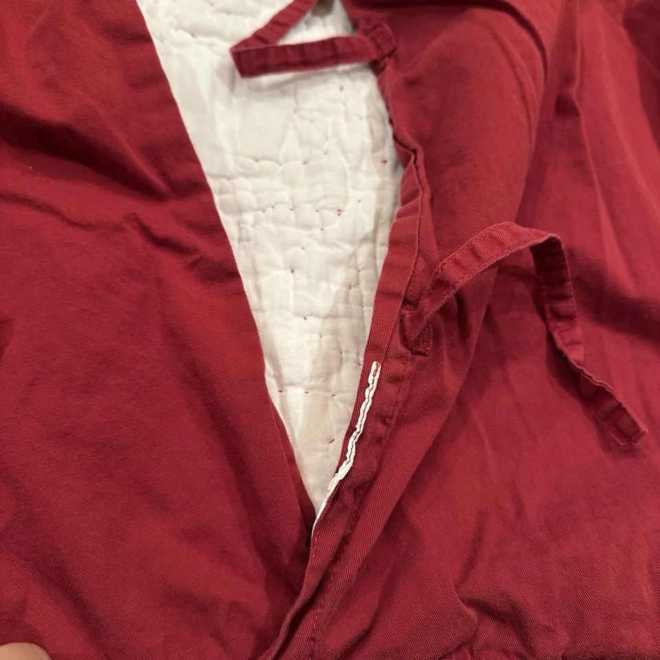 Pottery Barn Kids Euro Pillow cover/Sham  Red /White Star Quilt RARE - Image 4 of 4