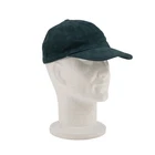 650$ ISAIA NAPOLI Dark Green 100% Suede Leather 6-Panel Baseball Cap - Size 58