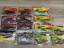 Lot Of 100+ Soft Plastic Lures Bait Zoom Wave Worms Bass Assassin Kalin’s Lunker