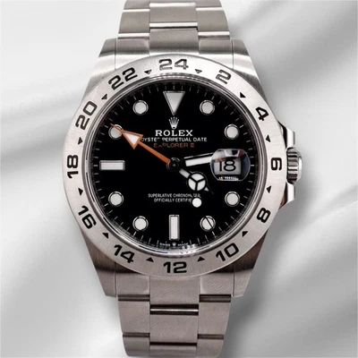 Rolex Explorer II Oyster 42mm Stainless Steel Black Dial Men's Watch 226570 - Image 1 of 4
