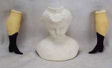 Victorian Lady Head Legs Bisque/Ceramic MINT
