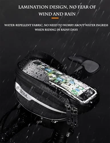 Hard Casing Bike Bag, Lightweight and Durable Waterproof 7"x4" / 18x10 cm Blue - Picture 4 of 7