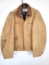 Carhartt J01 BRN Detroit Jacket Men’s 48 Blanket Lined Made in USA!