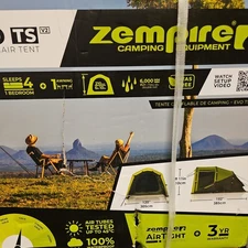 Zempire Evo TS V2 Camping Tent 4 Person 1 Room Green 