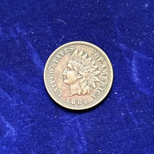 1884 Indian Head Cent Penny ~ XF EXTREMELY FINE ~ US Type Coin Collectible ZM
