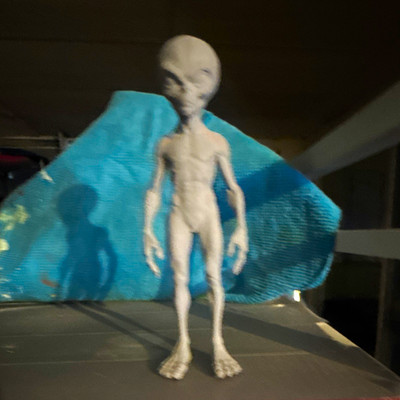 5  Gray Alien UFO Figurine Model Figure Science Fiction & Horror 3D printed