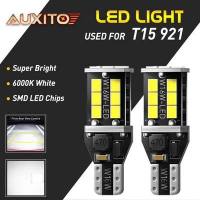 AUXITO 912 921 T15 W16W LED Bulb For Car Backup Reverse Light 6500K White Canbus