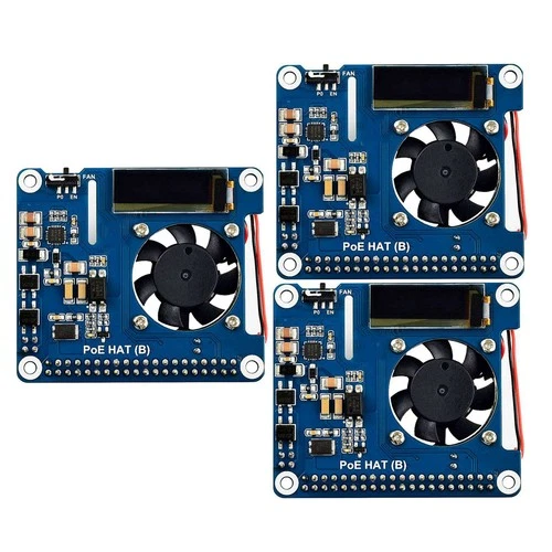 3X  Supporto  Al Ethernet HAT Scheda di Espansione di Rete PoE 802.3Af Con 6847