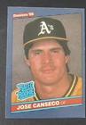 1986 Donruss - Rated Rookie Jose Canseco #39 (RC) Rookie