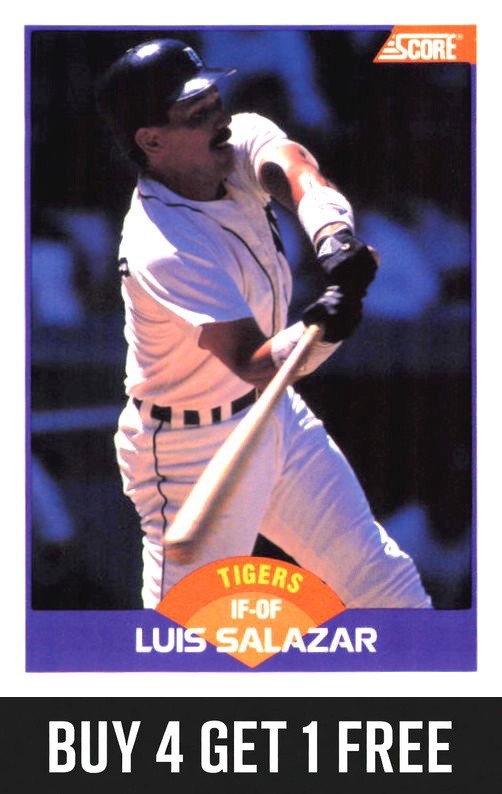 Luis Salazar 1989 Score Promos #316 Detroit Tigers