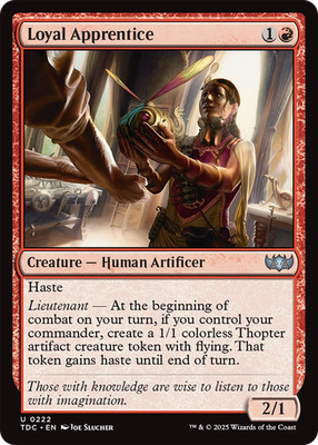 MTG Loyal Apprentice English TDC
