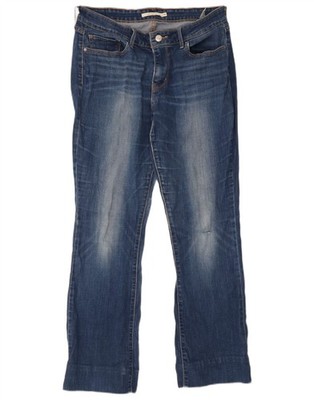 Levi's Damen 715 Bootcut Jeans W32 L32 Blau Baumwolle DI14