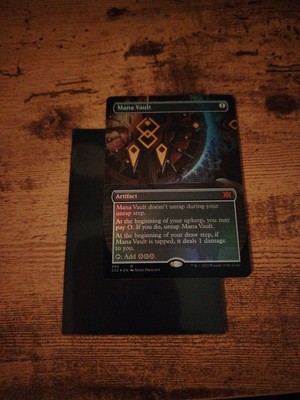 Foil, Mana Vault, Borderless, MTG, Magic, 2x2, Double Masters