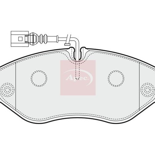 APEC Brake Pad Set, disc brake PAD1571