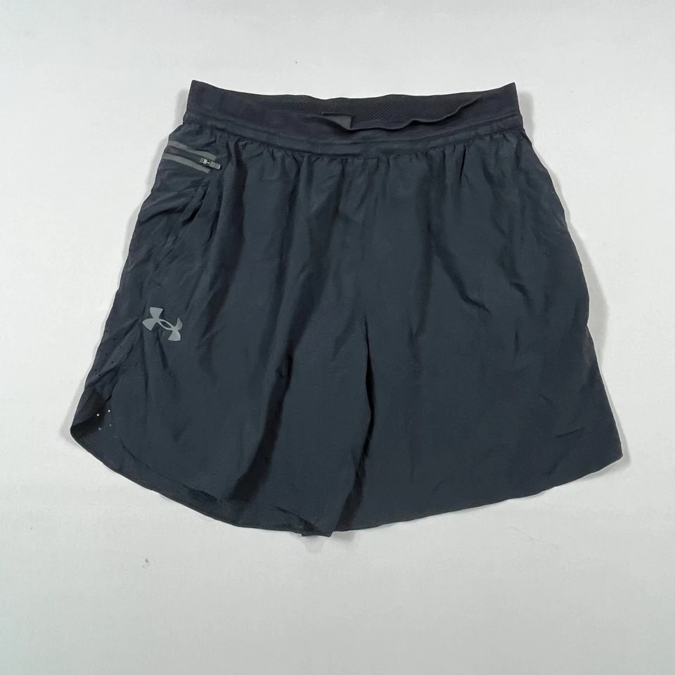 Under Armour Running Shorts 6" Training Gym Black Lightweight Mens Large L W34