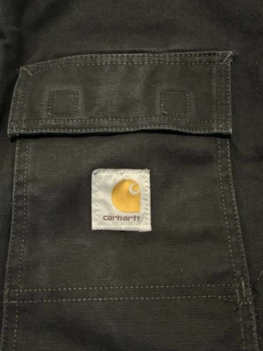 Carhartt Jacket Mens 54 Tall Black C03 Traditional Coat Duck Canvas Distressed image 6