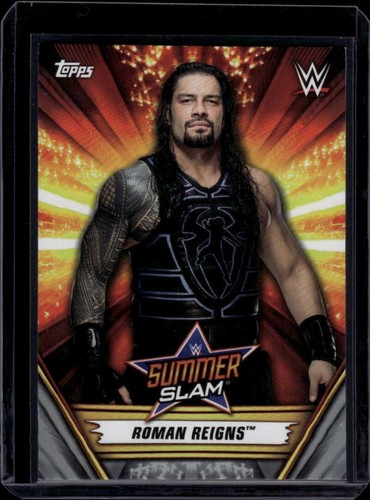 2019 Topps SummerSlam Silver #14 Roman Reigns 1/25 Wrestling Card NM-MT ID:43293 - Picture 1 of 2