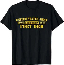 NEW LIMITED US Army Fort Ord California Ca Ft Ord 7th Infantry Division T-Shirt