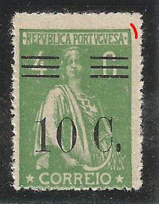 PORTUGAL Ceres bars 4C- P. N. Vertical 15X- Similar cliche to XI- Mh no faults