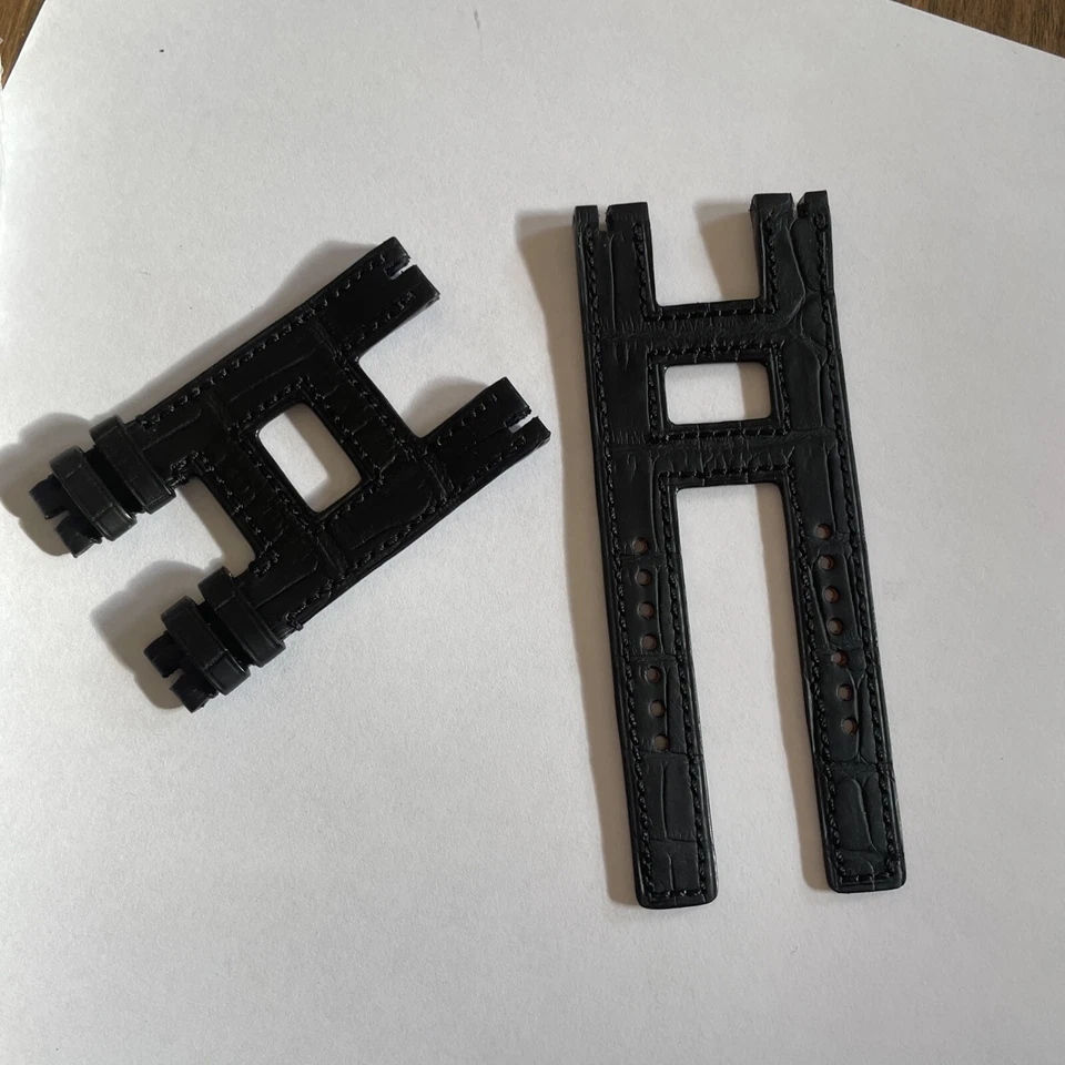 Auténtica correa de cuero Roger Dubuis negra 12 mm talla M Foto 4 de 4