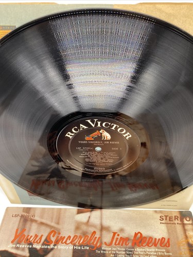 Jim Reeves Yours Sincerely Jim Reeves 1966 Vinyl LP RCA Records LSP-3709 - Picture 6 of 11
