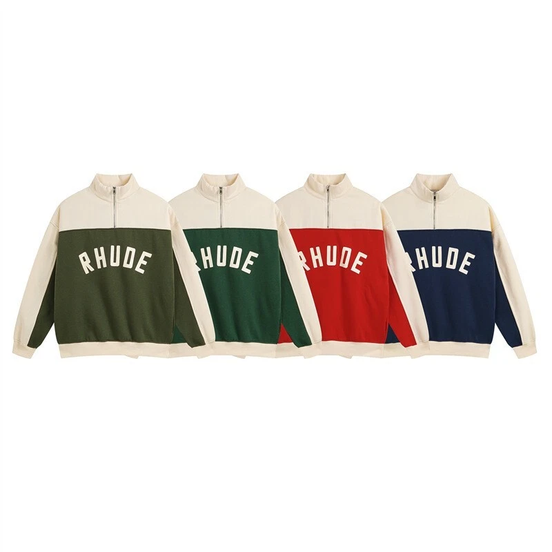 Giacca cappotto maglione uomo donna RHUDE High Street casual stampa logo cotone S XL
