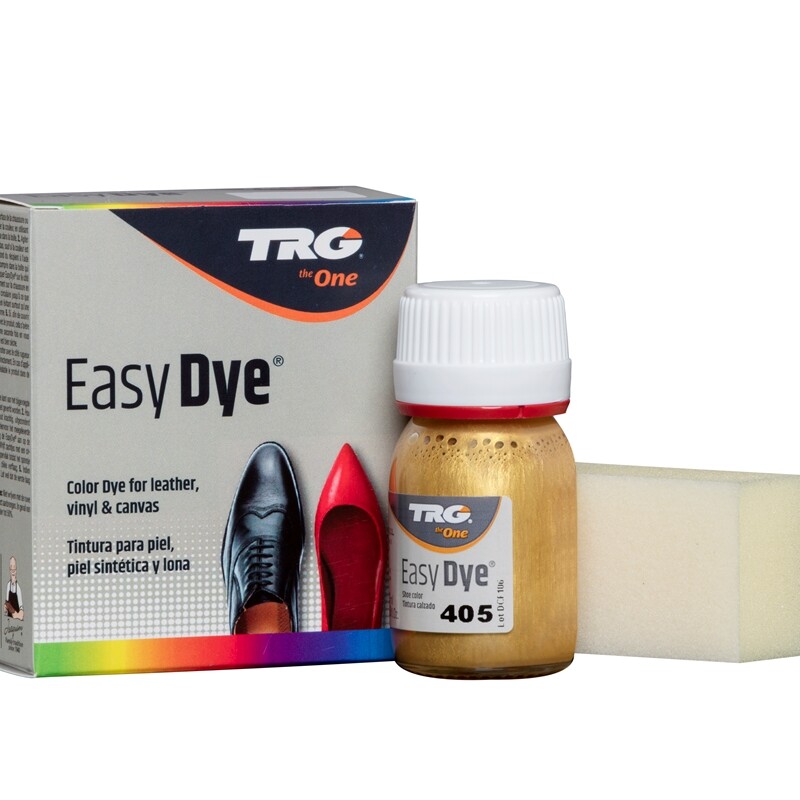TRG Easy Dye Leather Kit Vinyl & Canvas Repair Shoe Boots-405 Gold