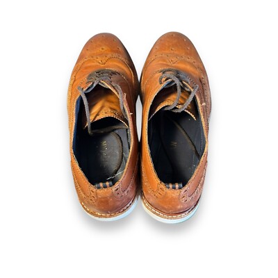 Cole Haan Grand.OS Wingtip Shoes Mens 8.5 M Brown Leather  display picture 3