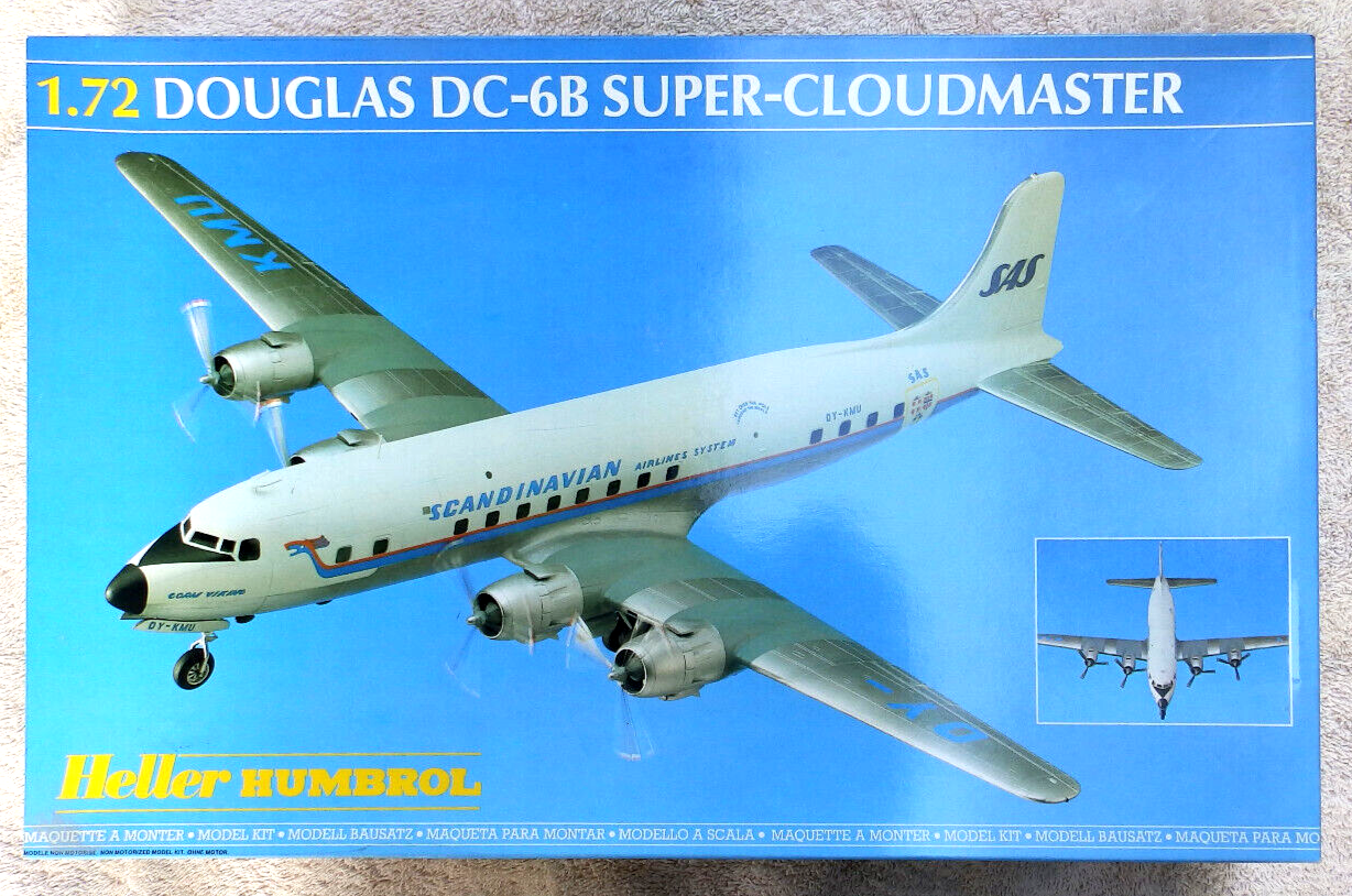 KIT DE MAQUETTES Douglas DC-6B Super-Cloudmaster échelle 1:72 Heller Humbrol EUR 48,29 - FR