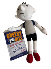 "Juguete de peluche Diary of a Wimpy Kid Soft Greg Heffley 17"" ¡NUEVO! Con libro