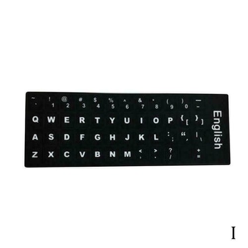 Black&White Standard Keyboard Stickers For German/English/Spanish H2 AU Hot O9X6 - Picture 19 of 19