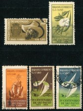 BRAZIL OLD STAMPS 1953 The 400th Anniversary of Sao Paulo, 1954 - USED