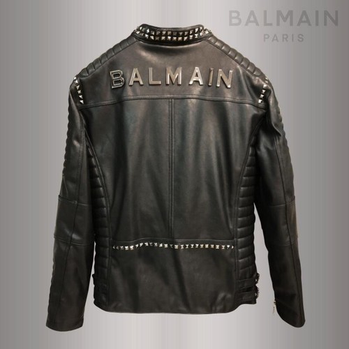 Balmain Studded Riders Jacket Men 8011 Size 48 New Item from JPN Limited Rare - Picture 4 of 8